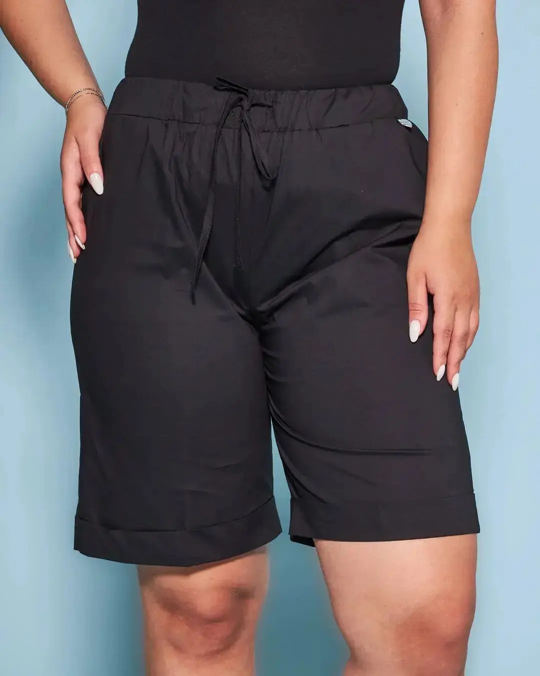 Bermuda in cotone con coulisse laccio - Image 12