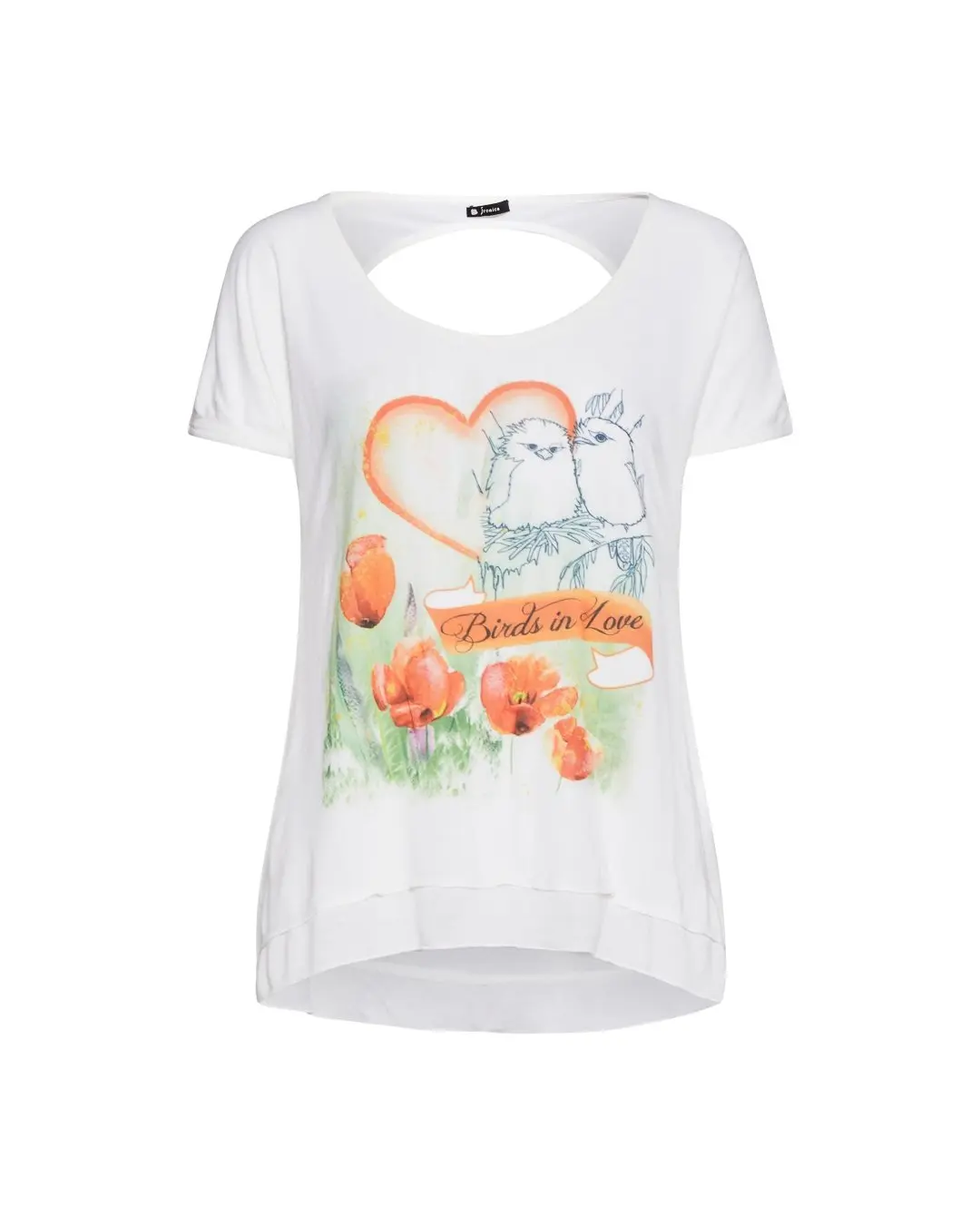 T-shirt stampa birds BIANCO - Image 2