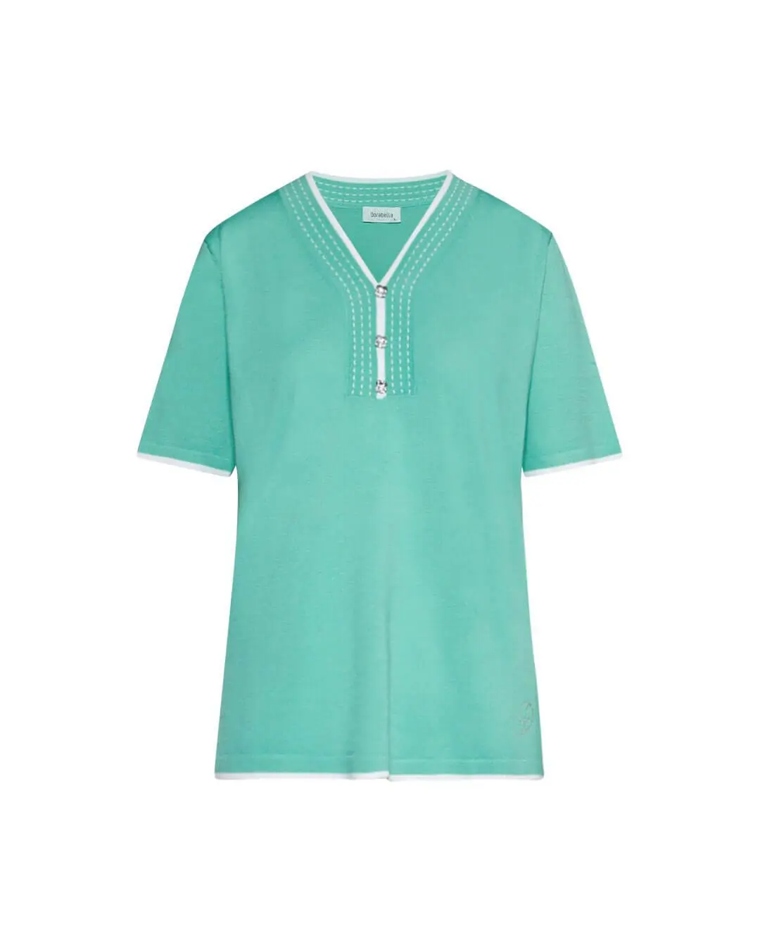 Maglia con bottoni gioiello VERDE