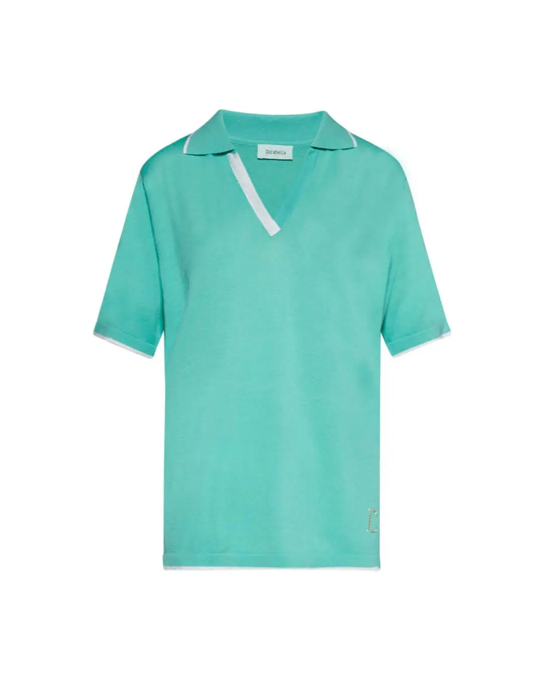Maglia polo in viscosa VERDE