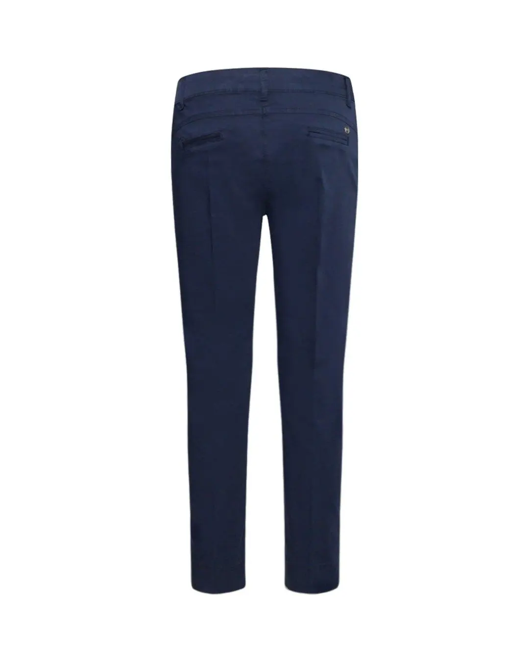 Pantalone basic in tinta unita BLU - Image 2