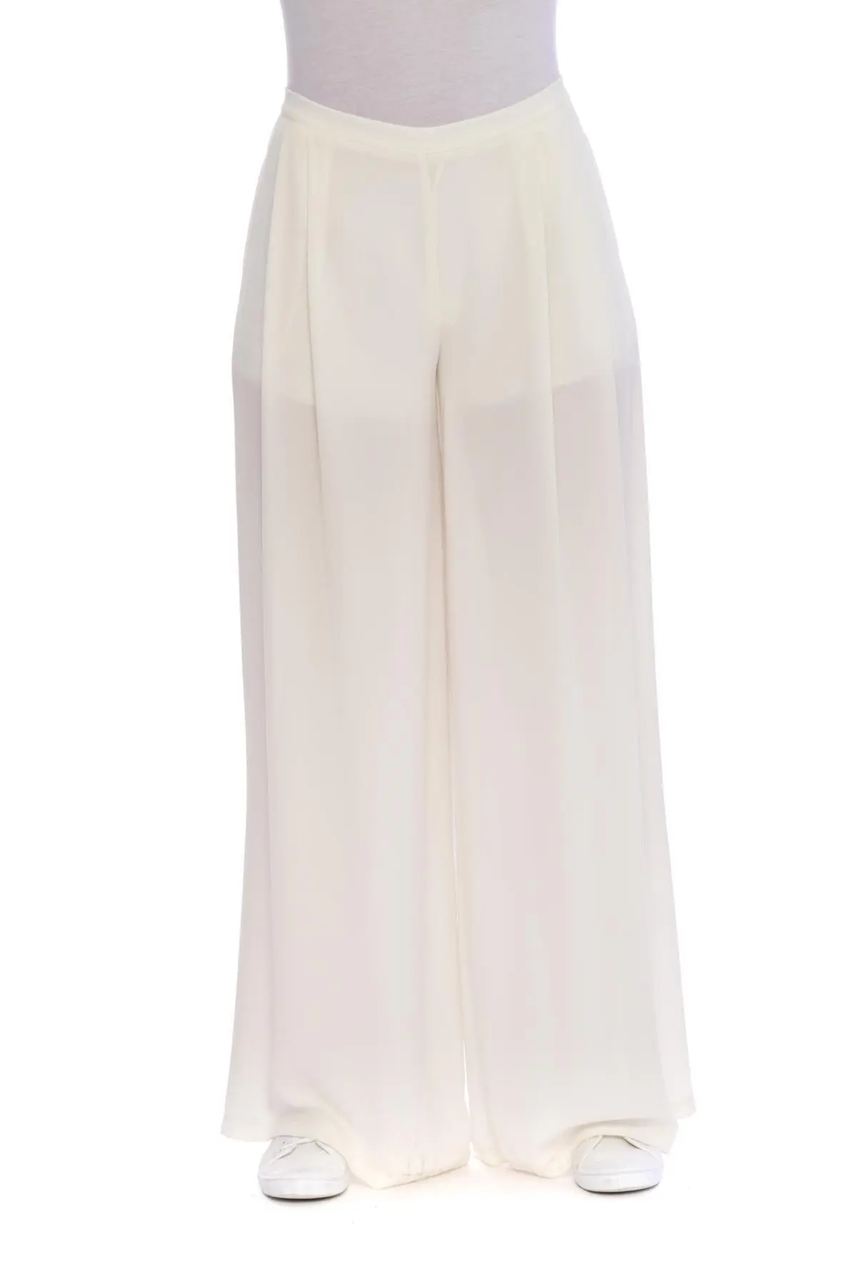 Pantalone gamba ampia BIANCO