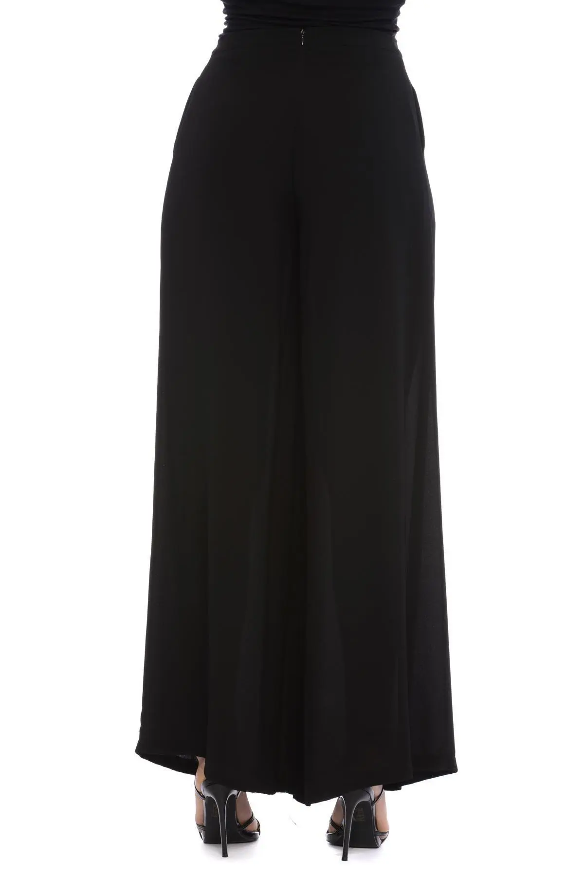 Pantalone gamba ampia NERO - Image 2