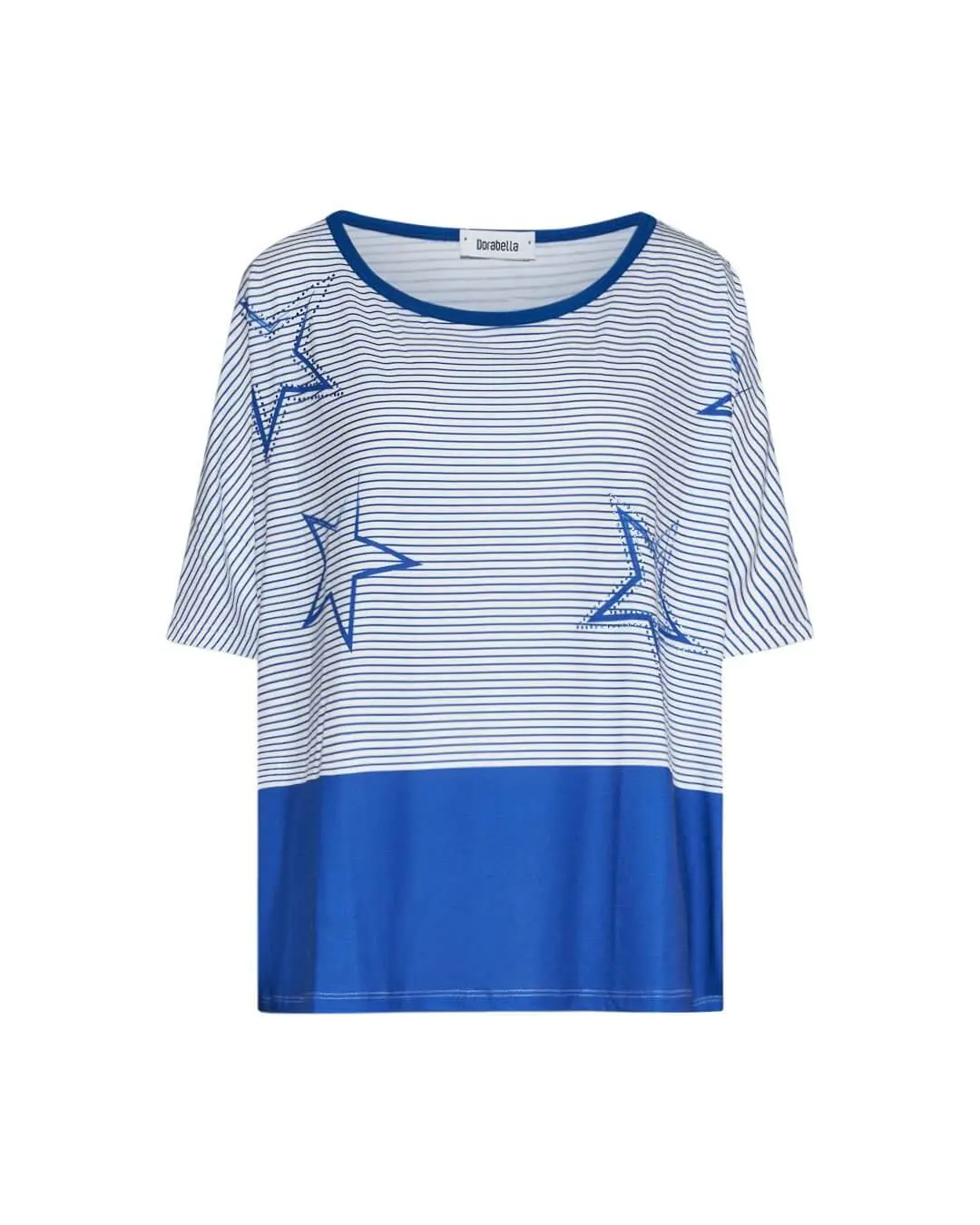 Maglia in viscosa con righe e stelle ROYAL