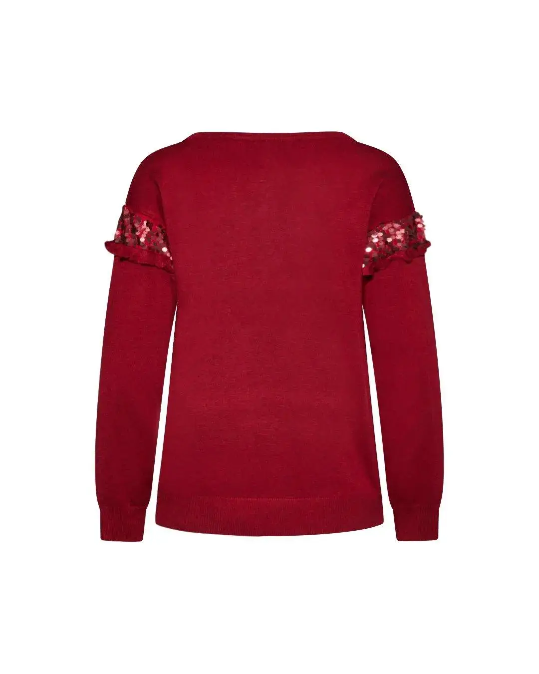Maglia con pizzo e paillettes - Image 3