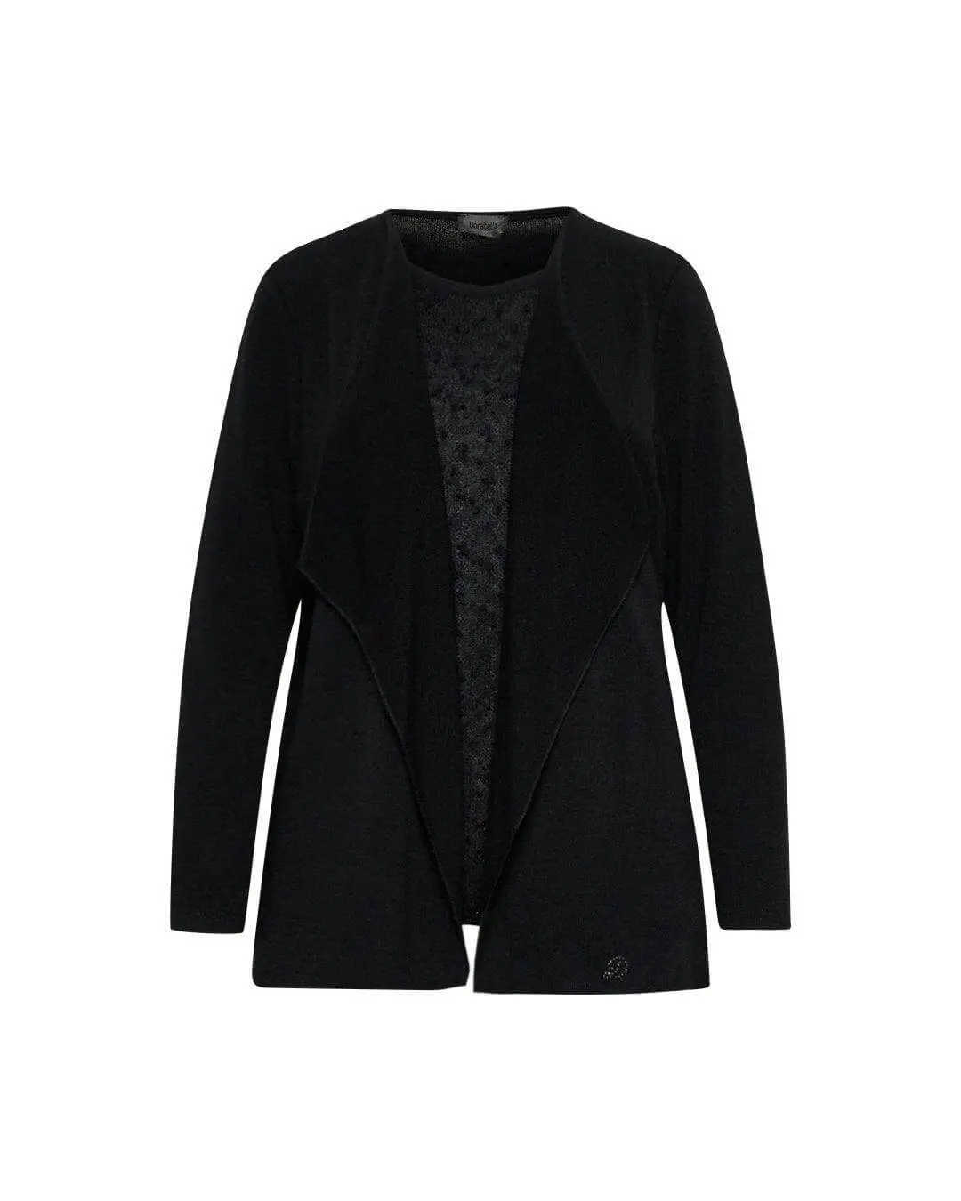 Finto twinset sciallato NERO