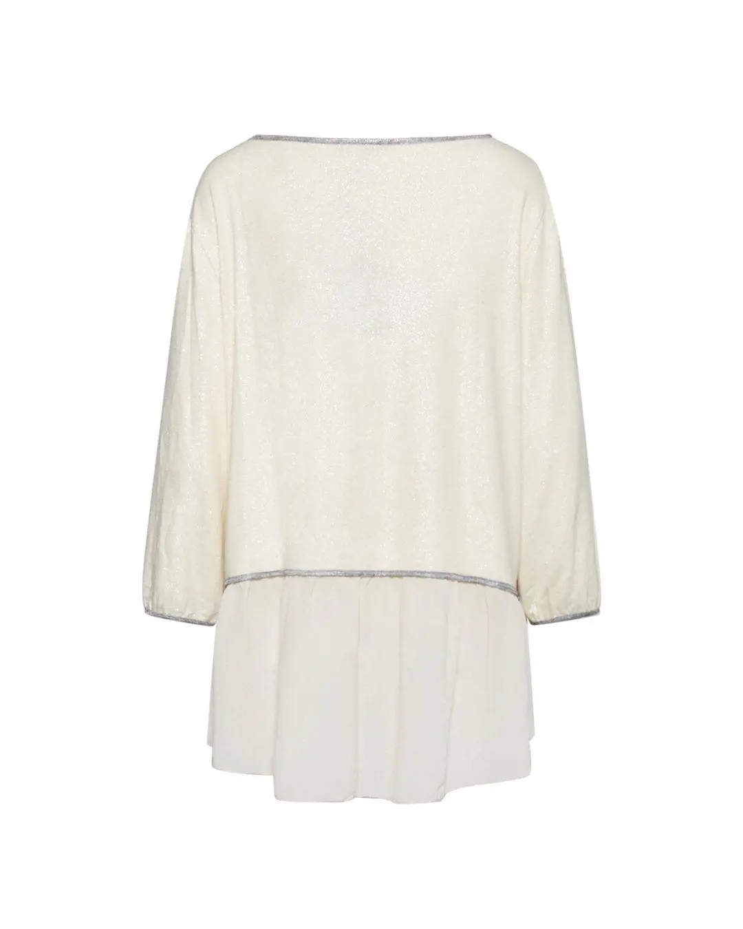 Maglia con spilla fiore PANNA - Image 2