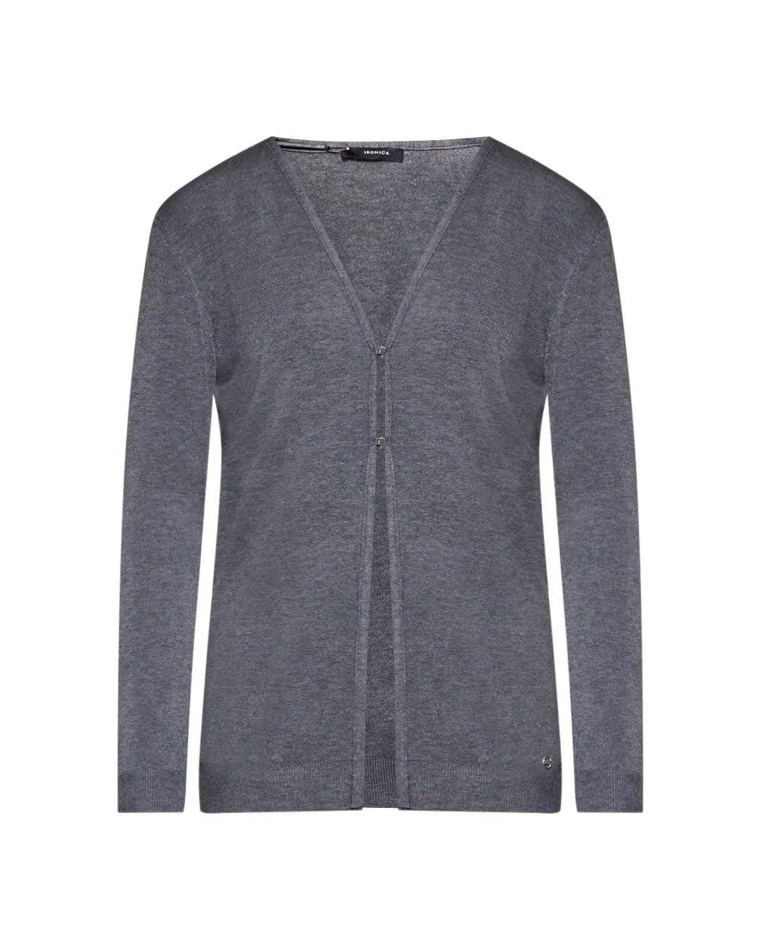 Cardigan basic GRIGIO