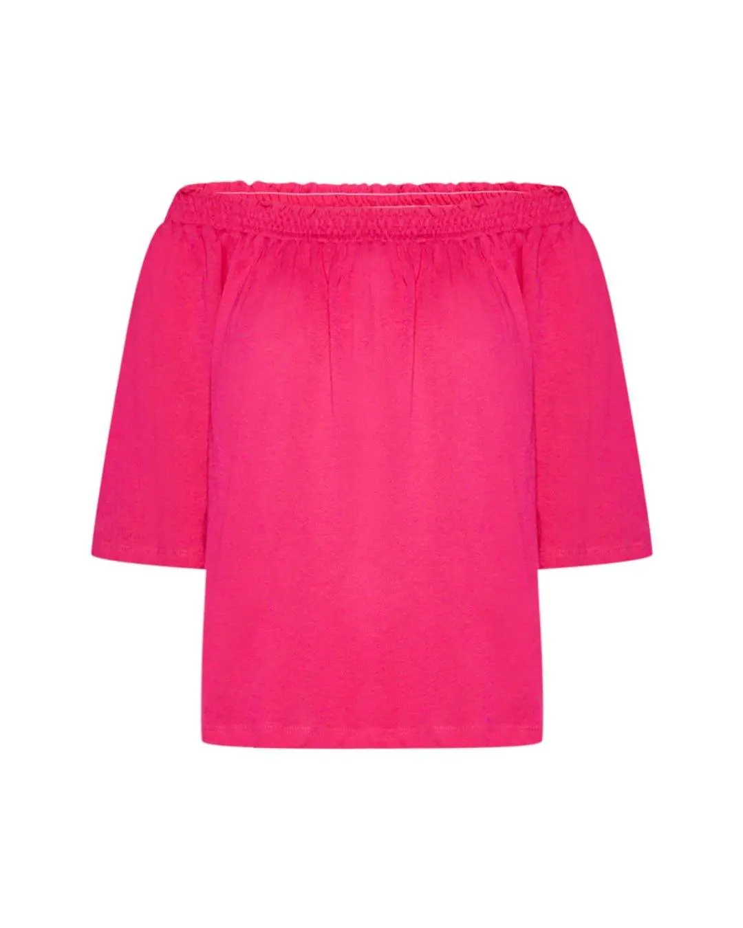 Maglia shiffer in cotone FUXIA