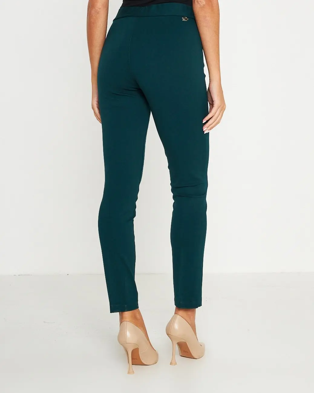 Pantaloni con bustino e vita elastica VERDE - Image 4