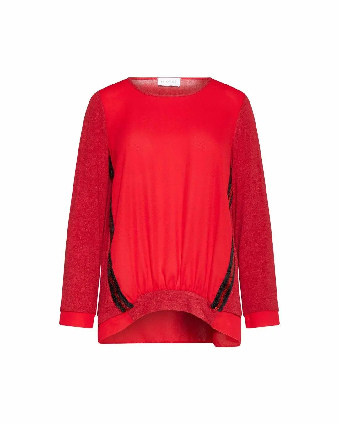 Maglia paillettes ROSSO