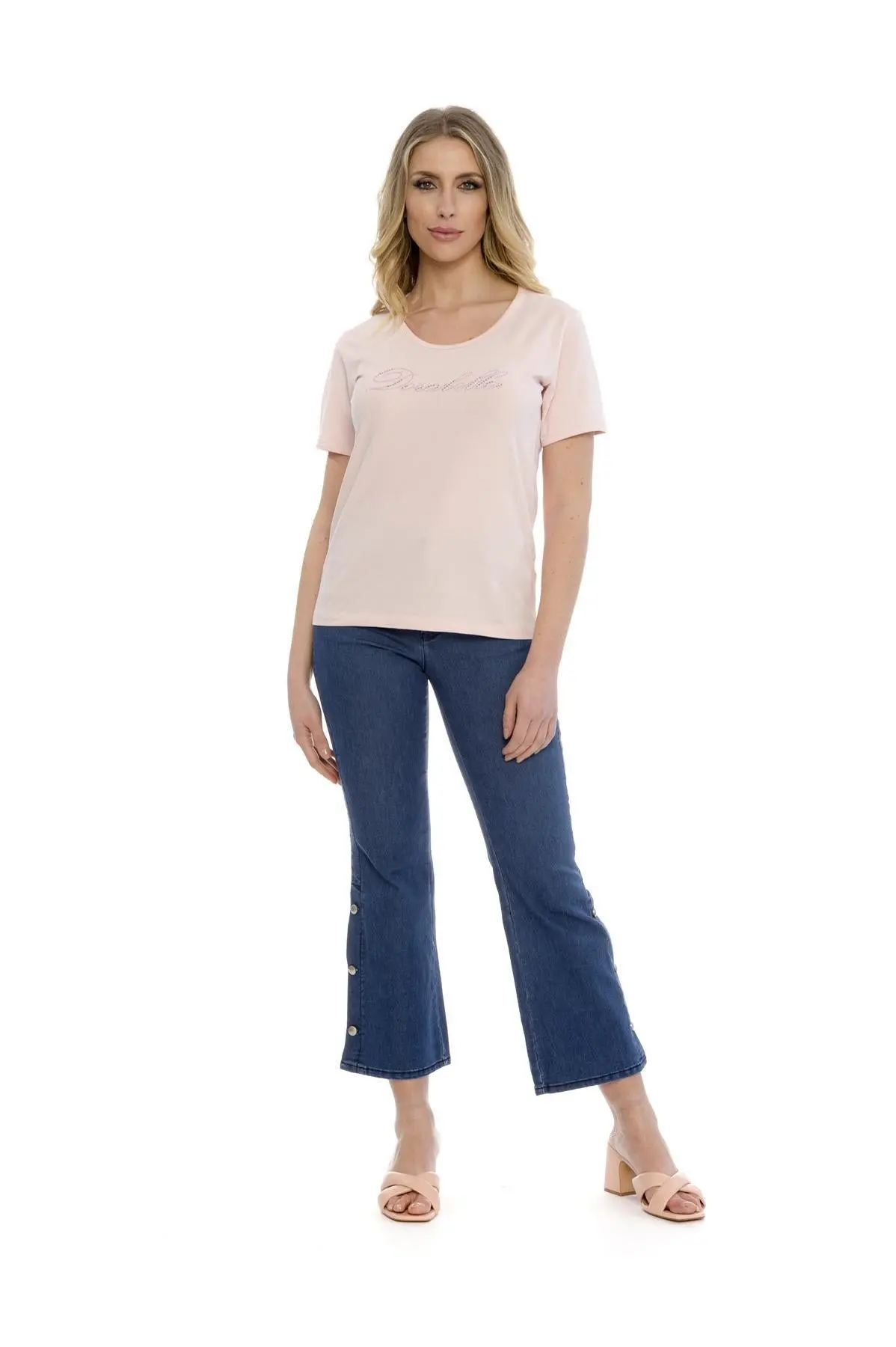 T-shirt basic Dorabella Rosa - Image 3