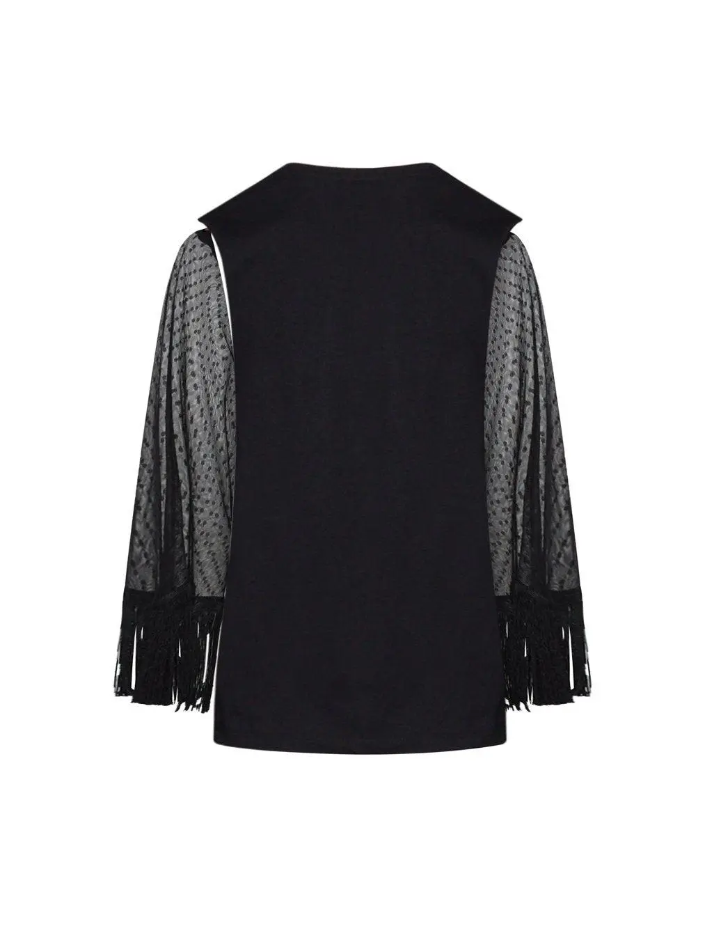 Maglia con manica trasparente NERO - Image 2