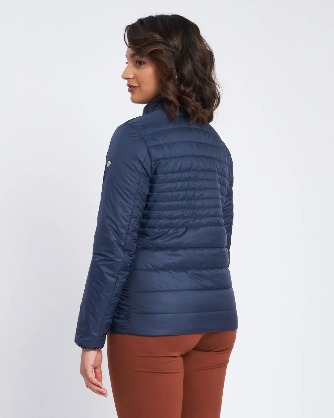 Easy jacket con zip e piping BLU - Image 4