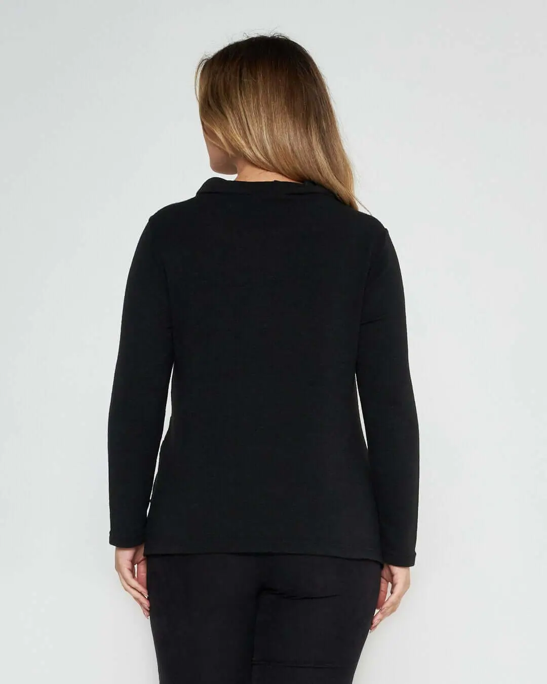 Maglia con pizzo NERO - Image 4