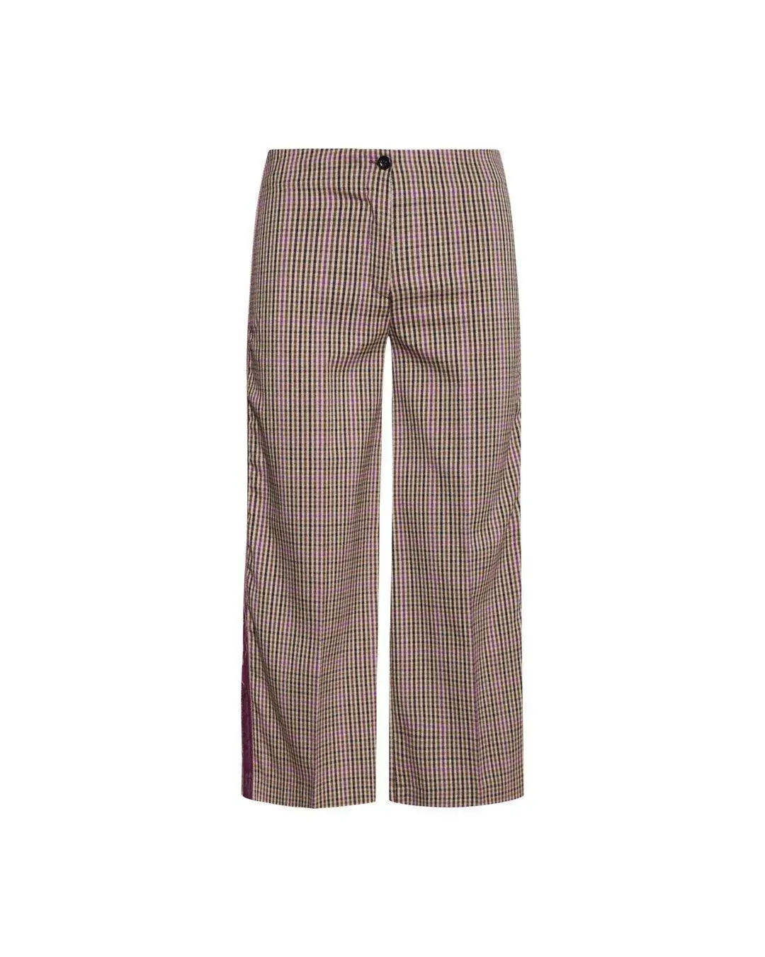 Pantalone principe di Galles TABACCO-MAGENTA