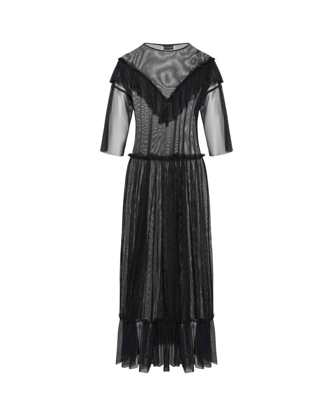 Maglia con trasparenze NERO
