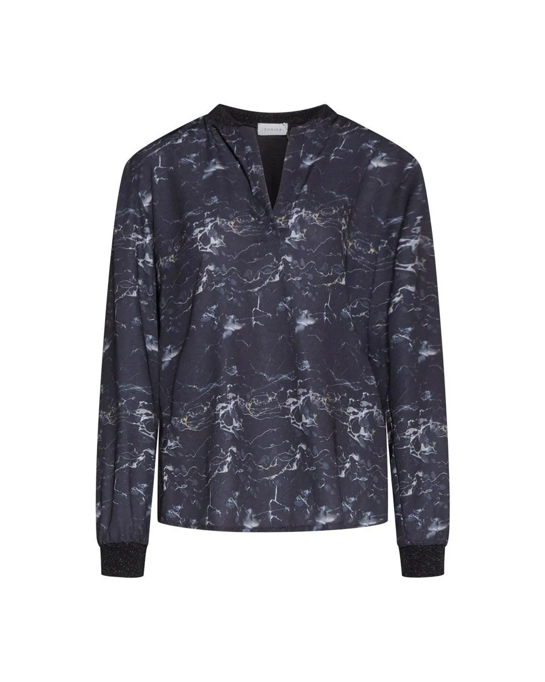 Blusa fantasia marbled NERO