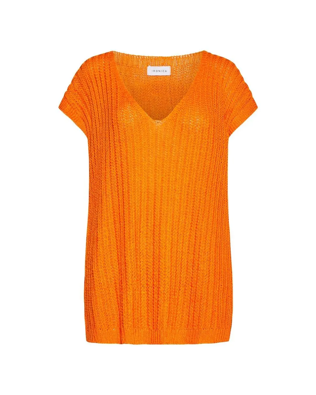 Gilet in maglia ARANCIO