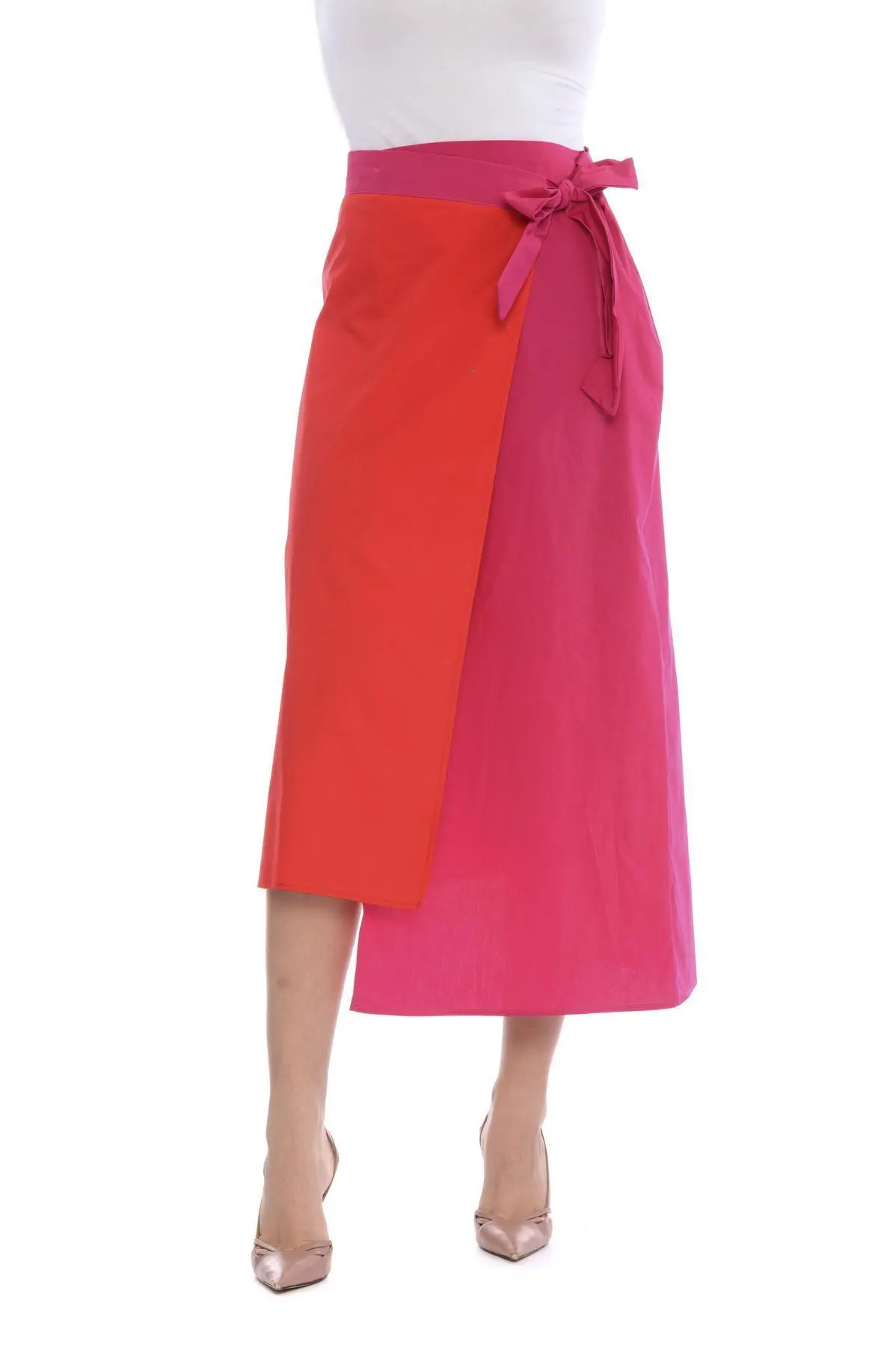 Gonna fiocco regolabile ROSSO-FUXIA - Image 3