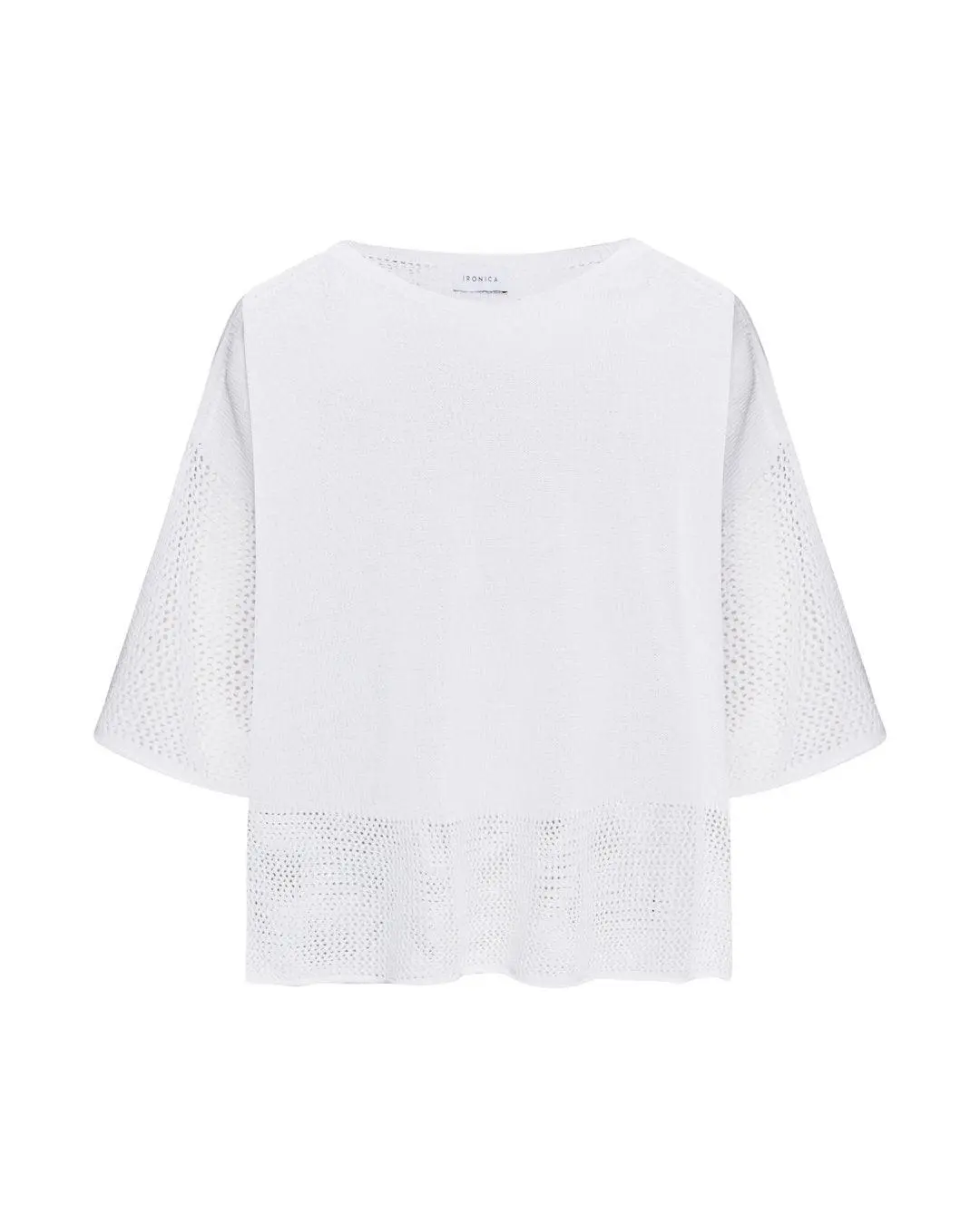 Maglia traforata BIANCO
