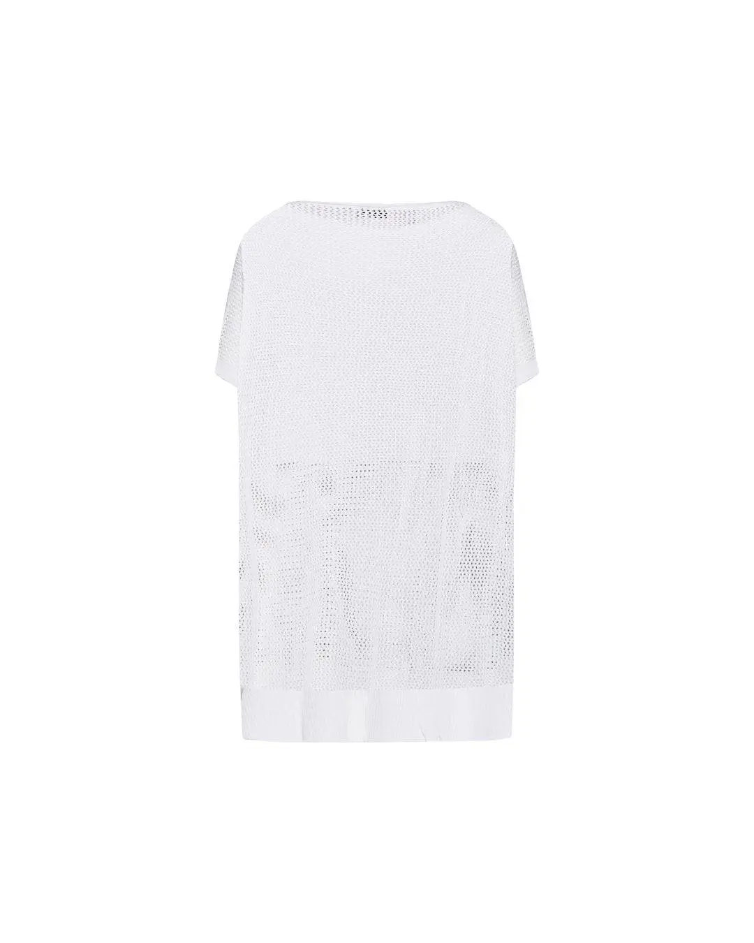 Maxi maglia traforata BIANCO - Image 2