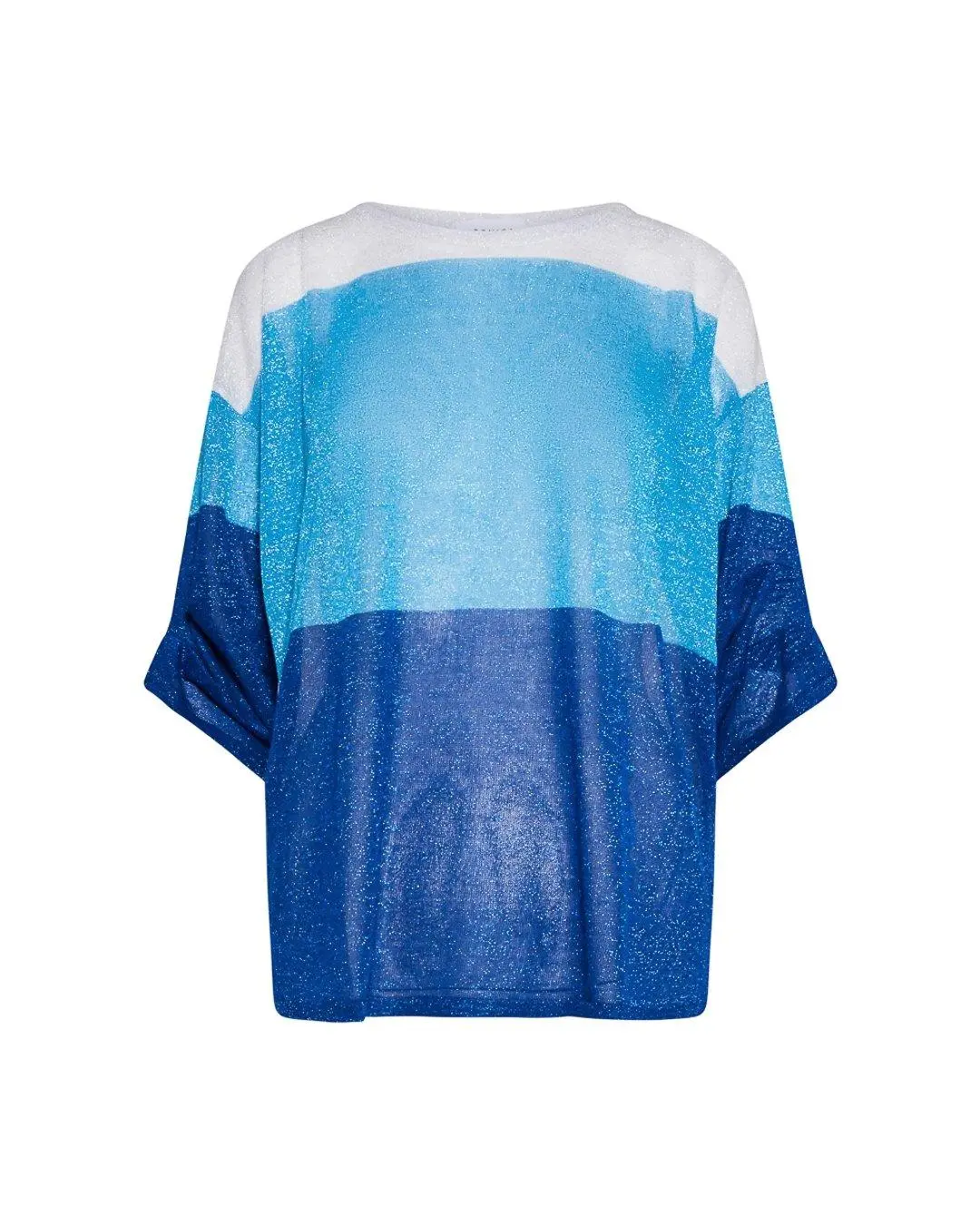 Maglia bimateriale AZZURRO