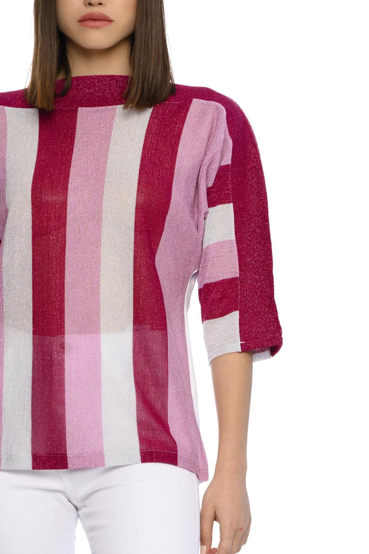 Maglia in lurex MAGENTA - Image 4