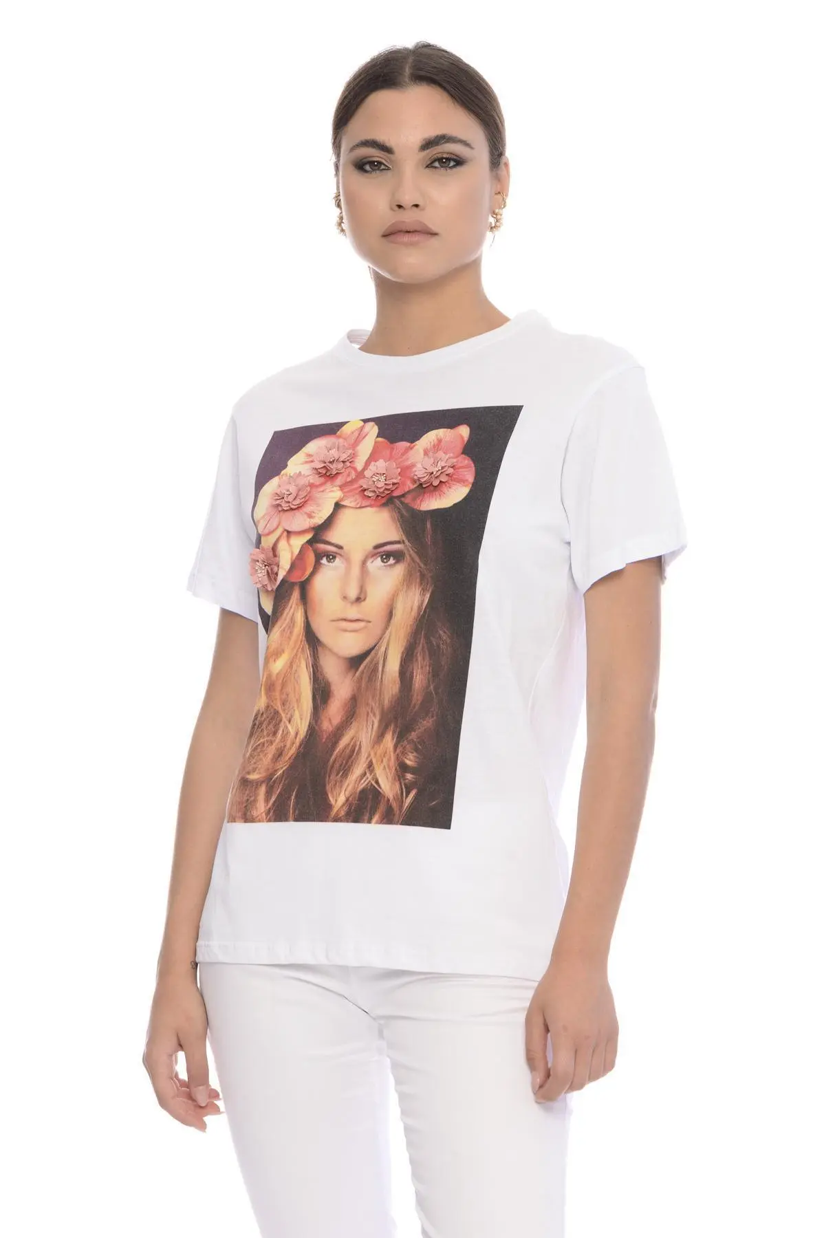 T-shirt stampa woman BIANCO