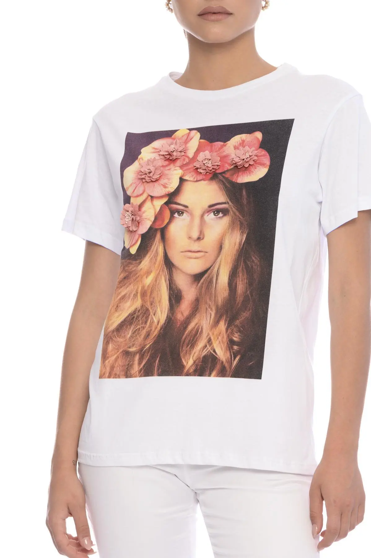 T-shirt stampa woman BIANCO - Image 3