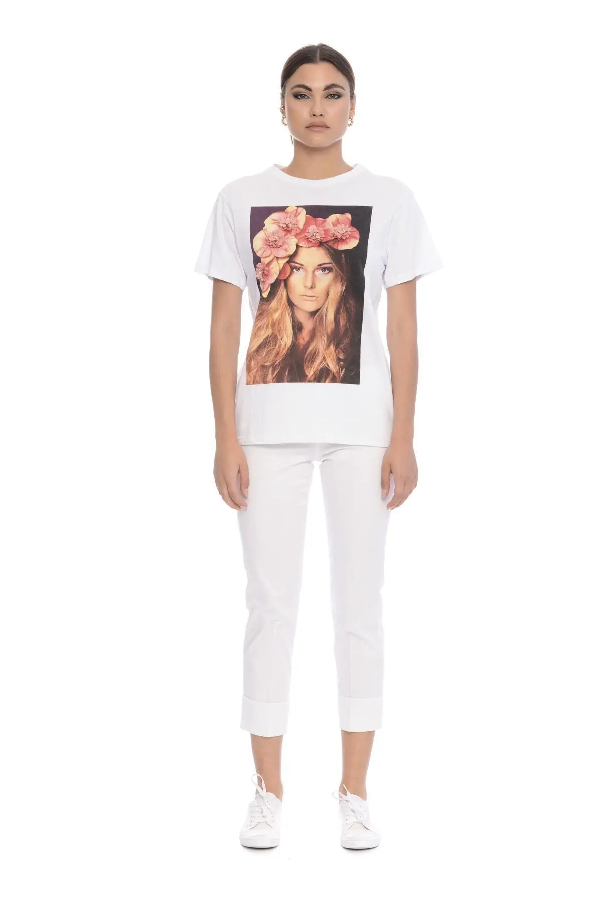 T-shirt stampa woman BIANCO - Image 4
