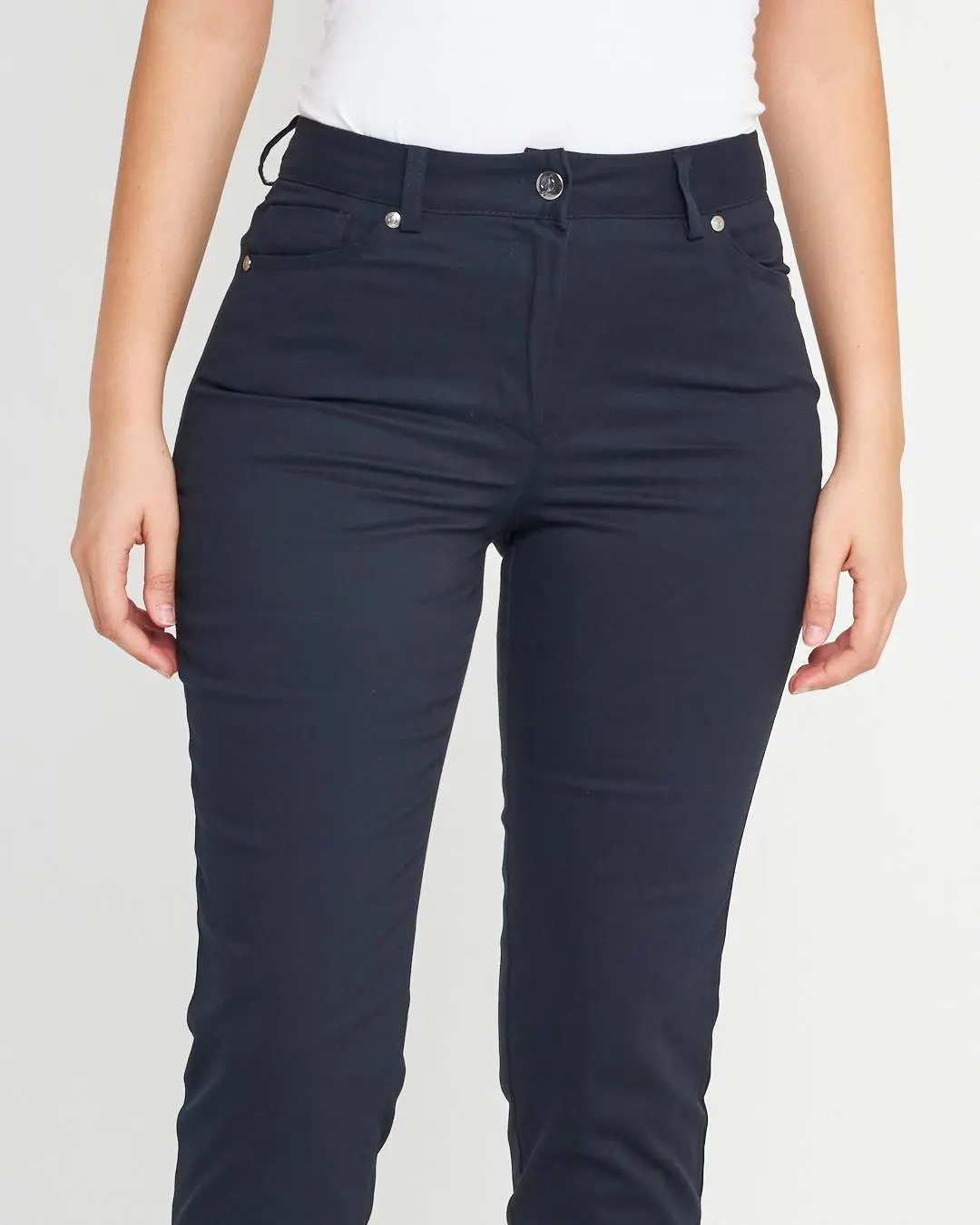 Pantalone tasca ricamata BLU - Image 3