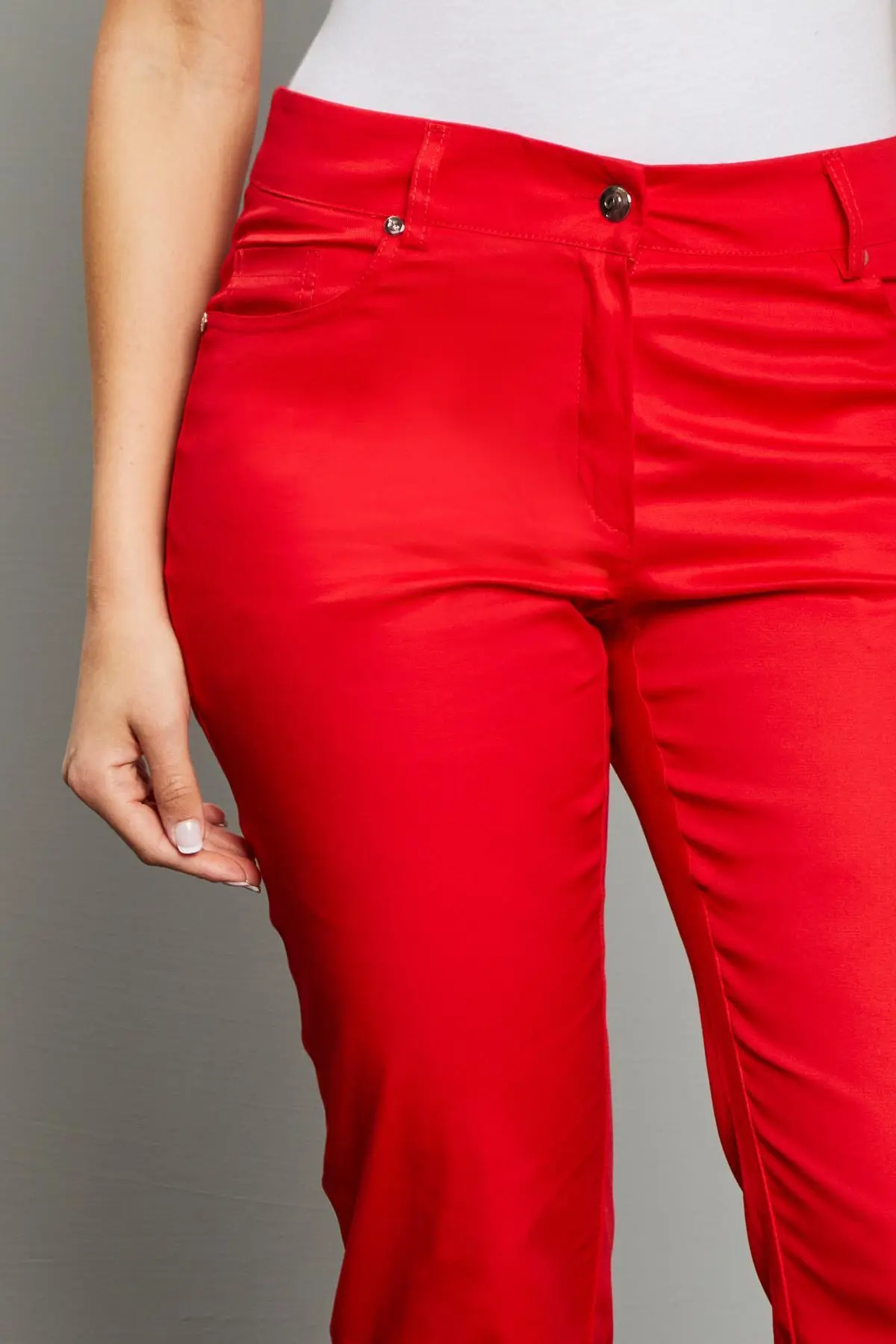 Pantalone cinque  tasche ROSSO - Image 3