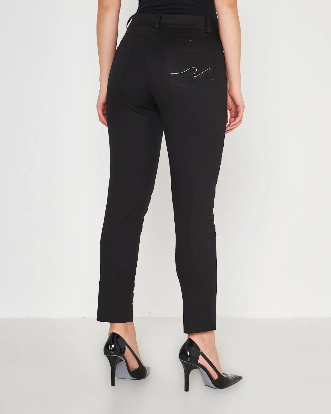 Pantalone cinque  tasche NERO - Image 4