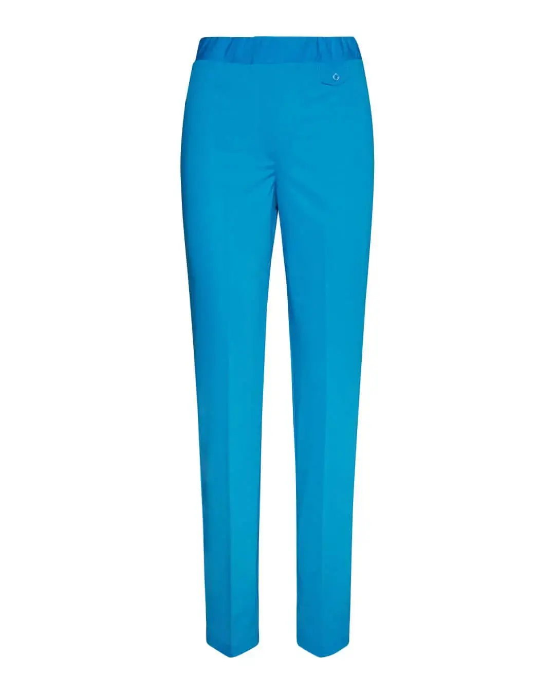 Pantalone basic con frisi posteriori TURCHESE - Image 2