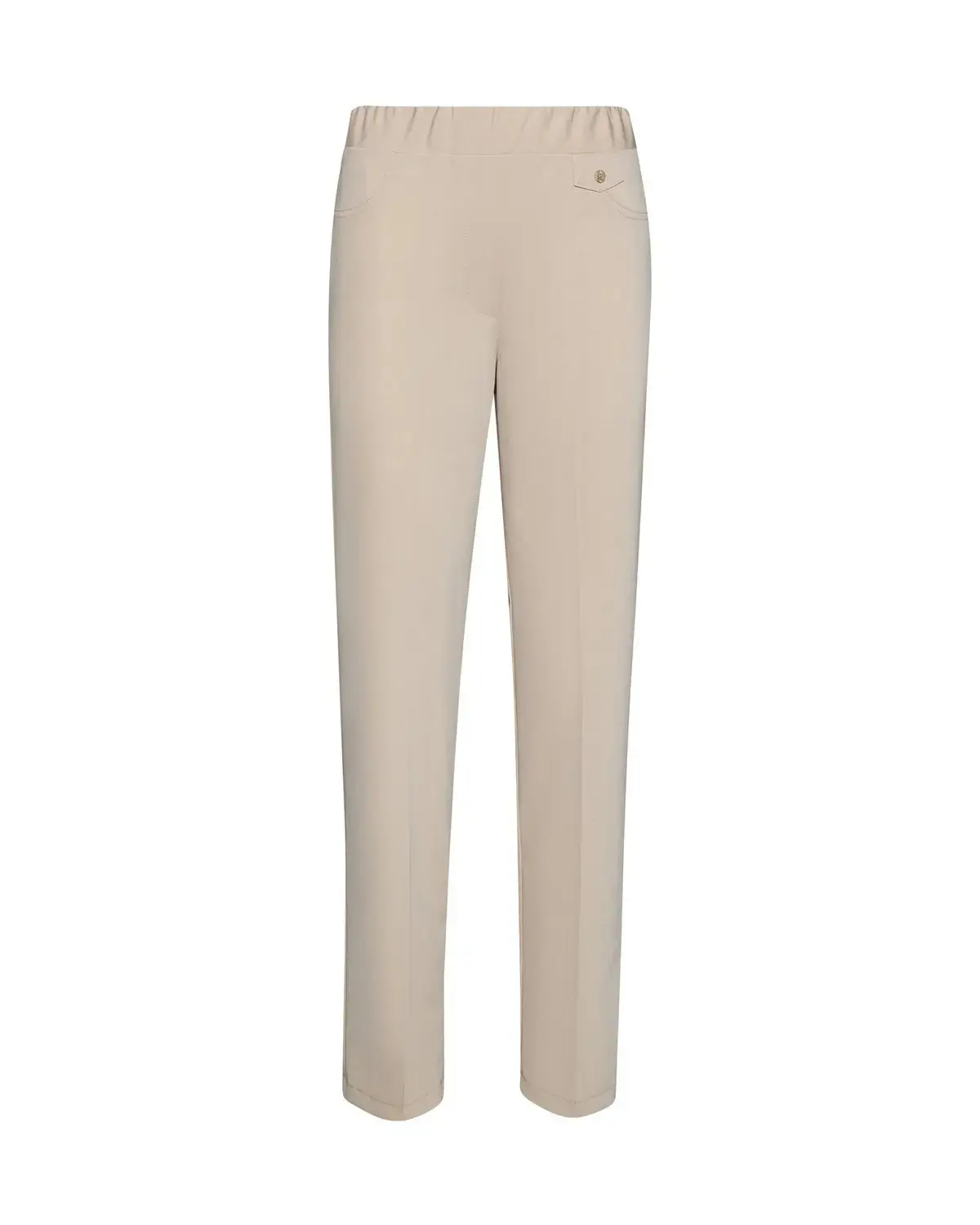 Pantalone basic con frisi posteriori SABBIA