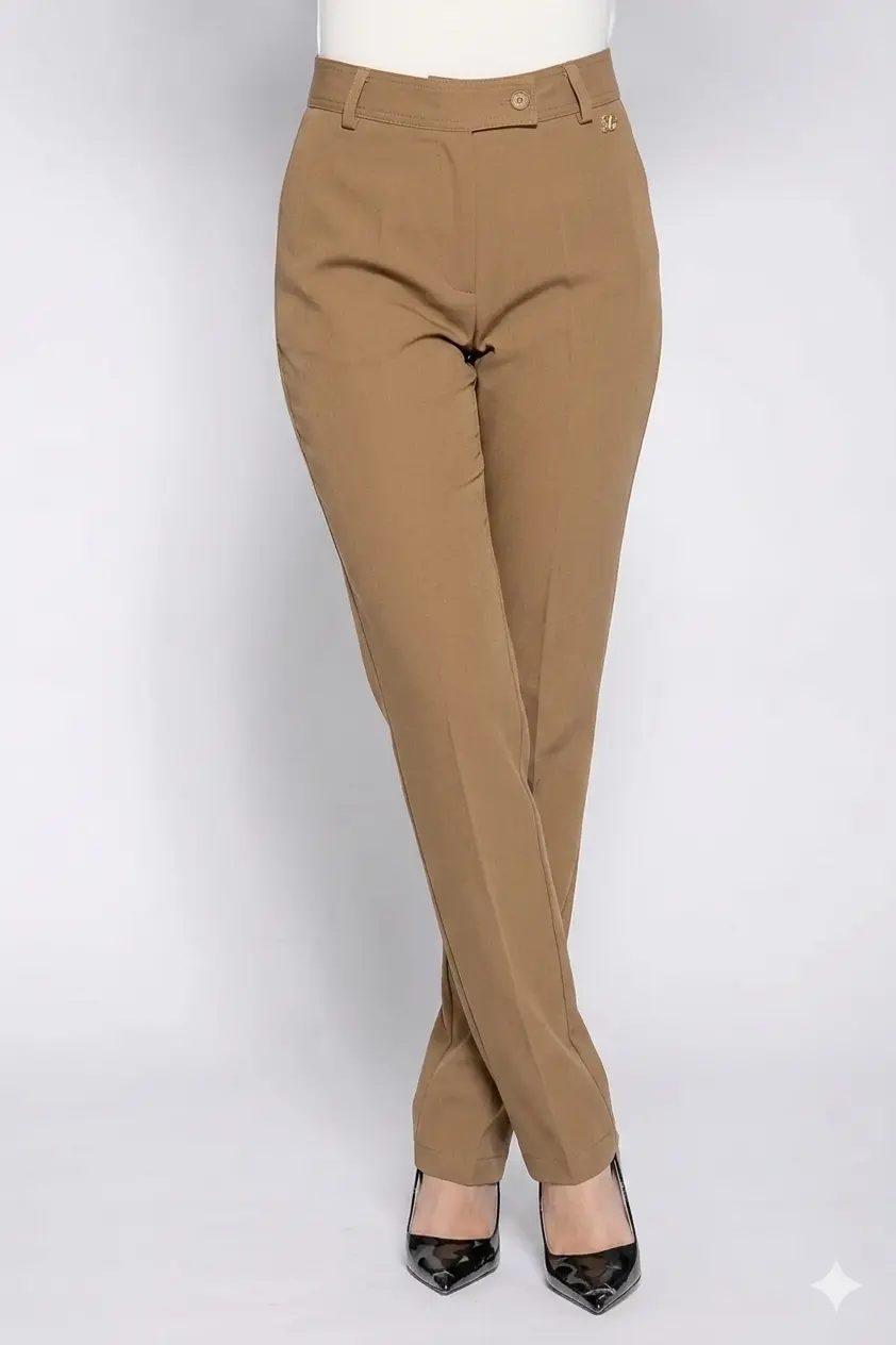 Pantalone in tinta unita