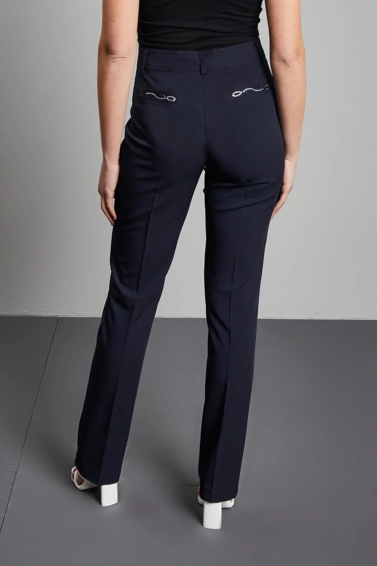 Pantalone in tinta unita BLU - Image 4
