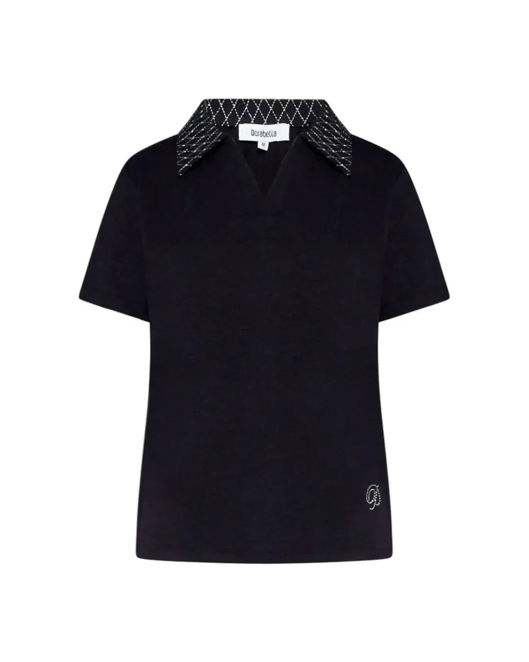 Maglia polo con dettagli strass - Image 4