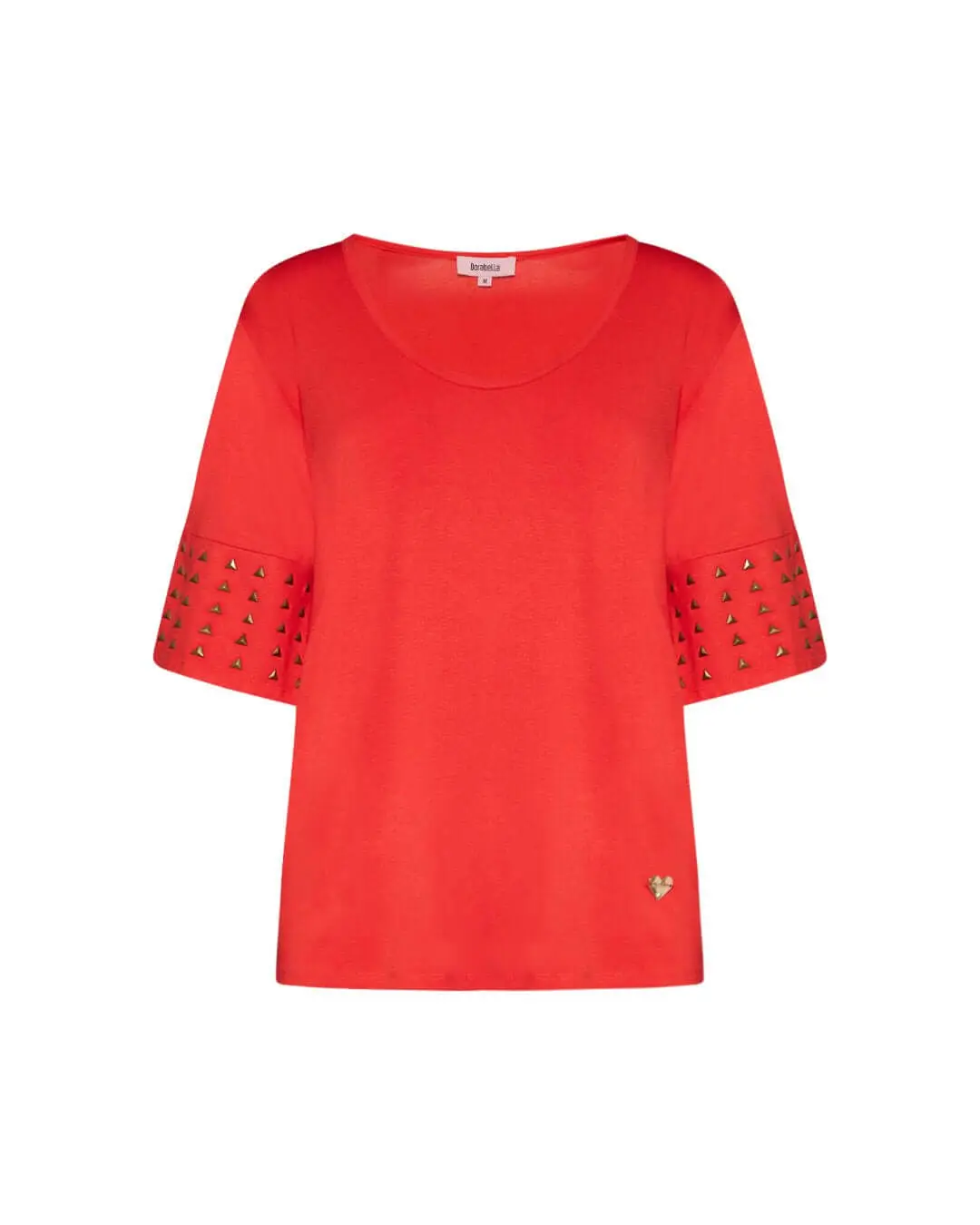 Maglia con borchie ARANCIO