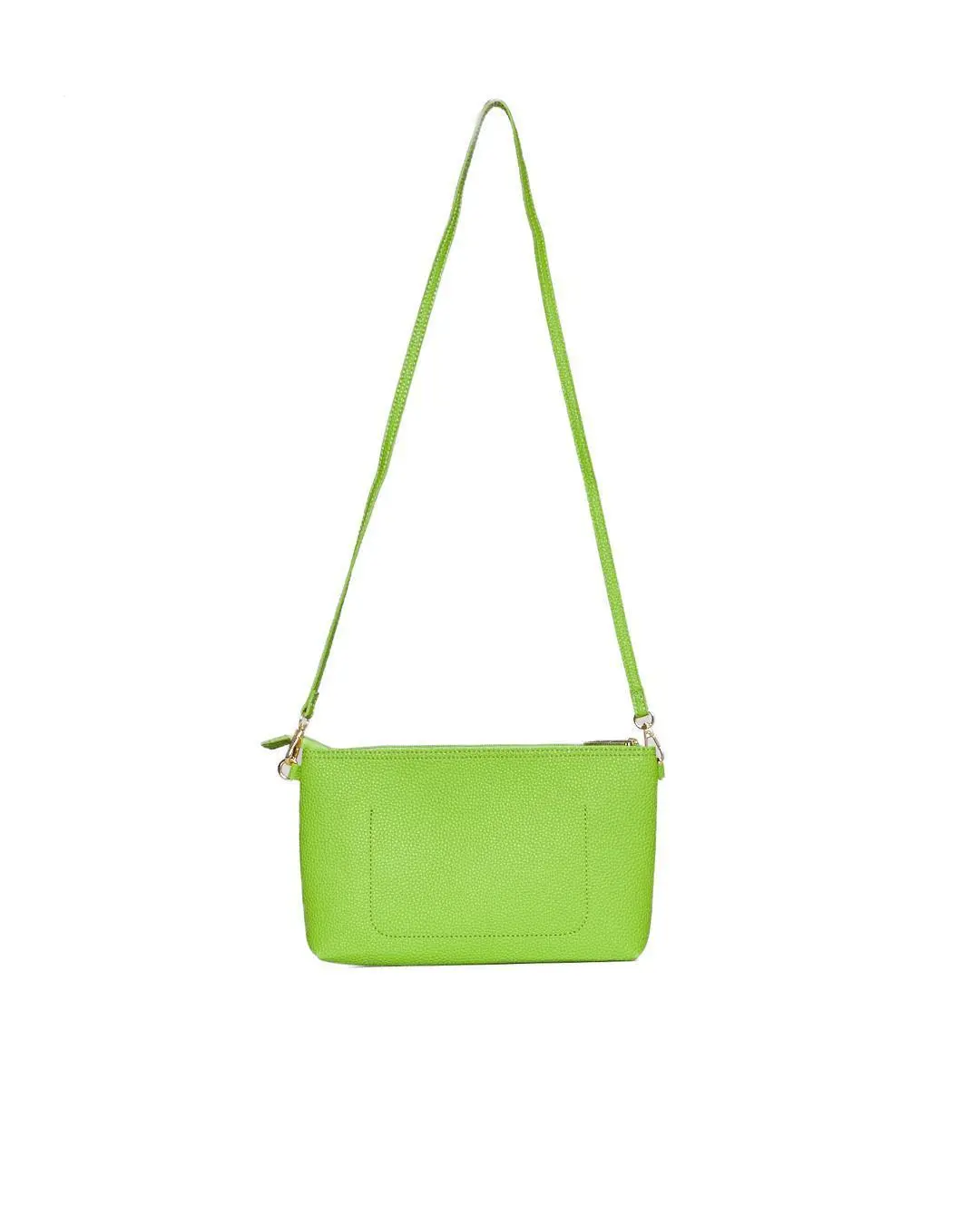 Borsa a tracolla Easy smart in ecopelle a grana con logo sul davanti MACAW GREEN - Image 3