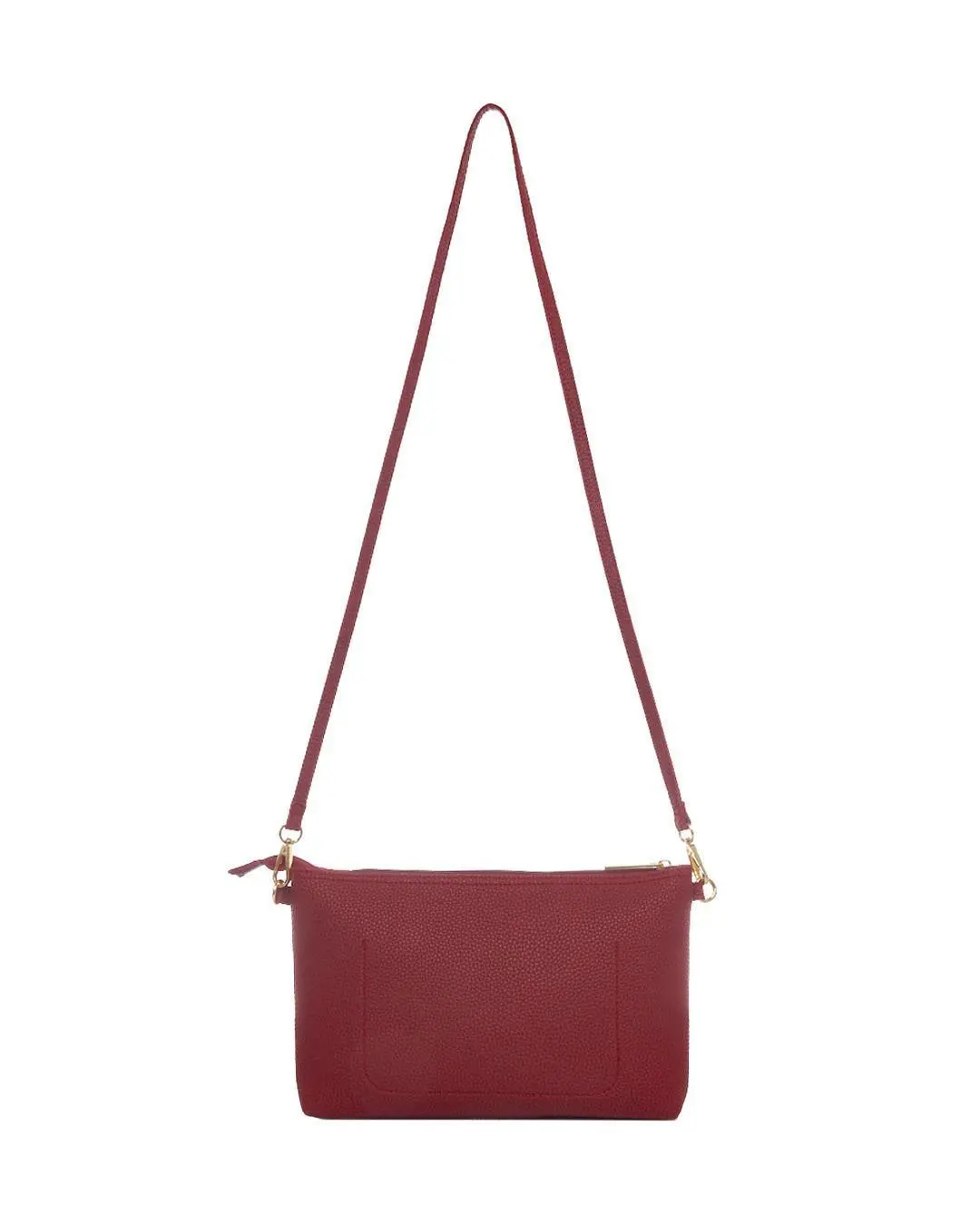 Borsa a tracolla Easy smart in ecopelle a grana con logo sul davanti COCCIO - Image 2
