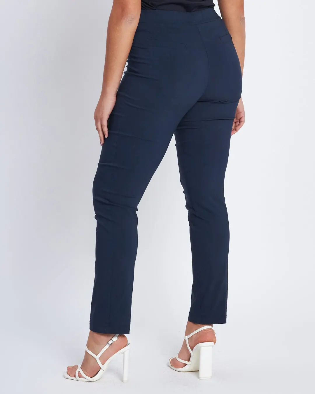 Pantalone basic con frisi posteriori BLU - Image 2