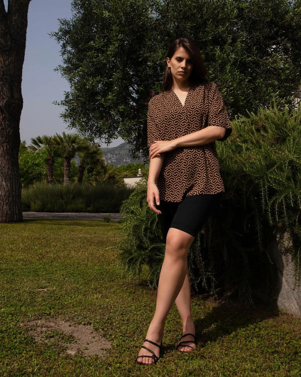 Bermuda in cotone NERO