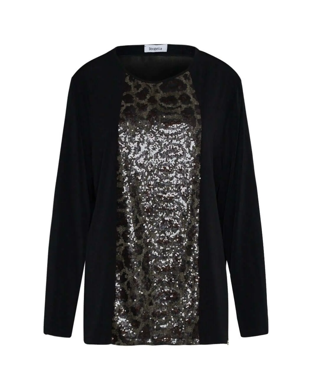Maglia con dettaglio animalier NERO - Image 2