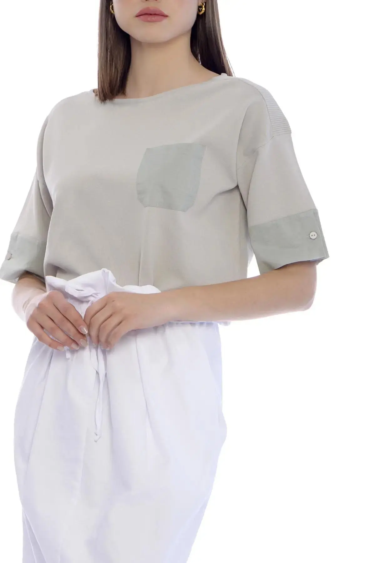 Maglia camicia BEIGE