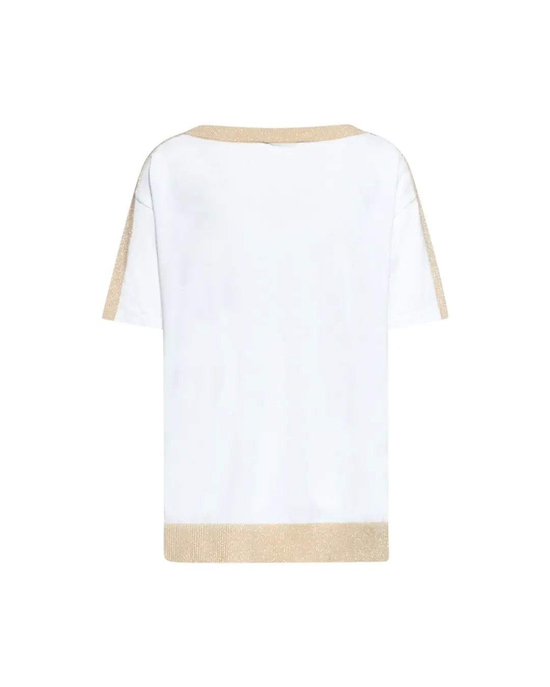Maglia girocollo lurex LT GOLD LUREX-BIANCO - Image 2