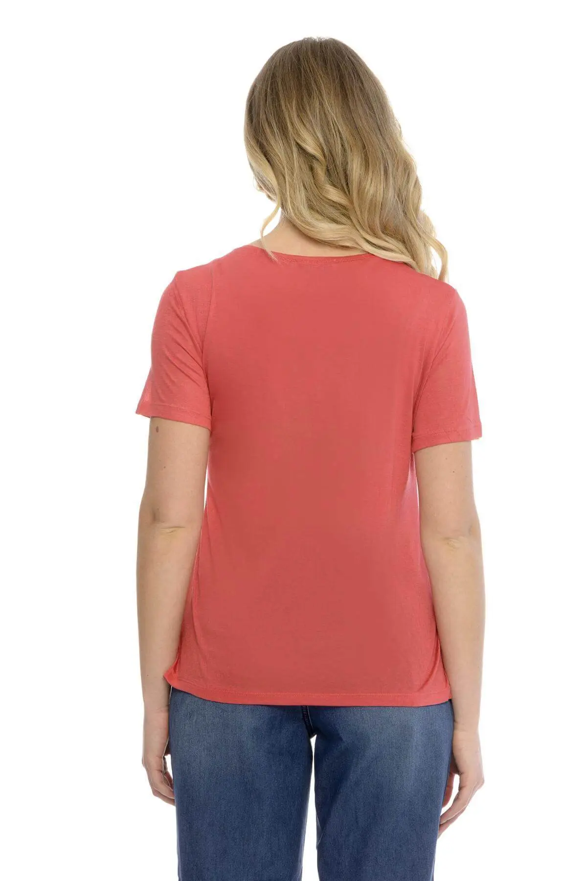 T-shirt basic fiammata CORALLO - Image 2