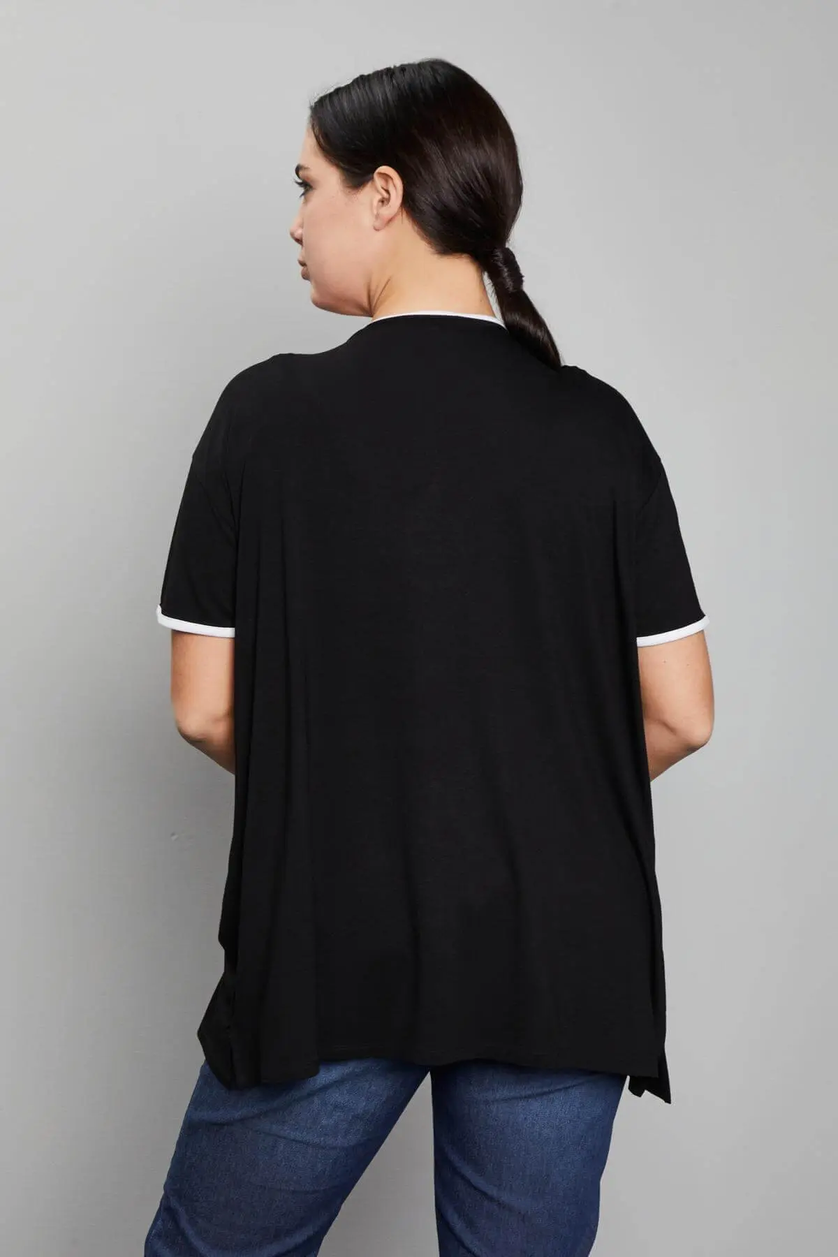 Maglia girocollo paillettes NERO - Image 5