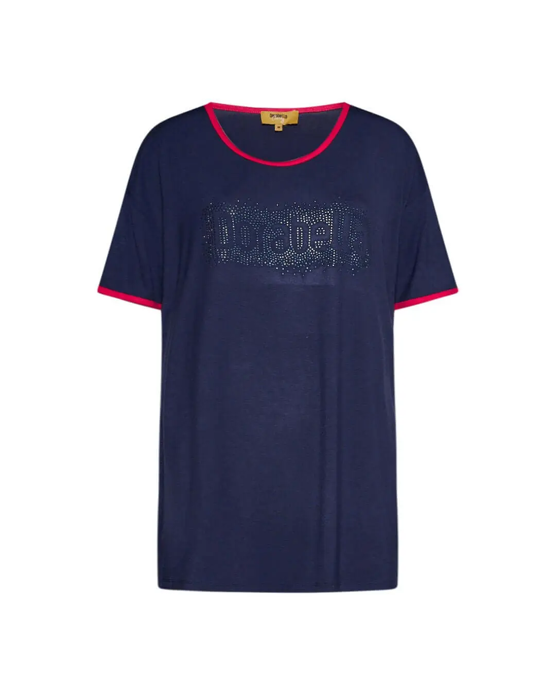 Maglia girocollo paillettes BLU-NAVY